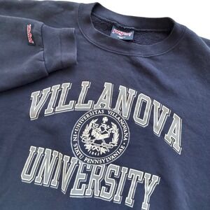 JanSport USA Villanova University Sweatshirt Mens XL Navy Blue Vintage Crewneck